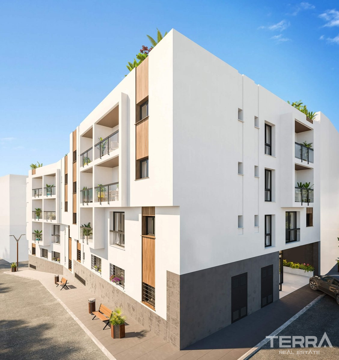 Malaga, Estepona'da, Denize Sıfır Konumda Şehir Manzaralı Daireler - 109835