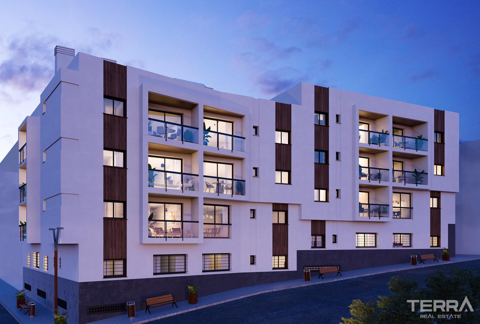 Malaga, Estepona'da, Denize Sıfır Konumda Şehir Manzaralı Daireler - 109836