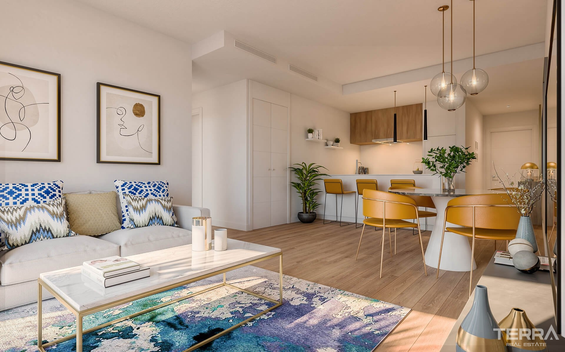 Malaga, Estepona'da, Denize Sıfır Konumda Şehir Manzaralı Daireler - 109838