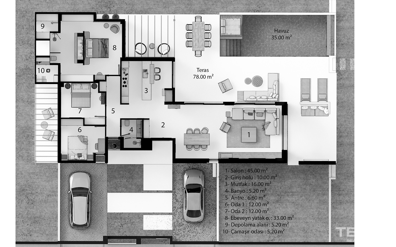 Detached House for Sale in Aydın, Kuşadası - 110190