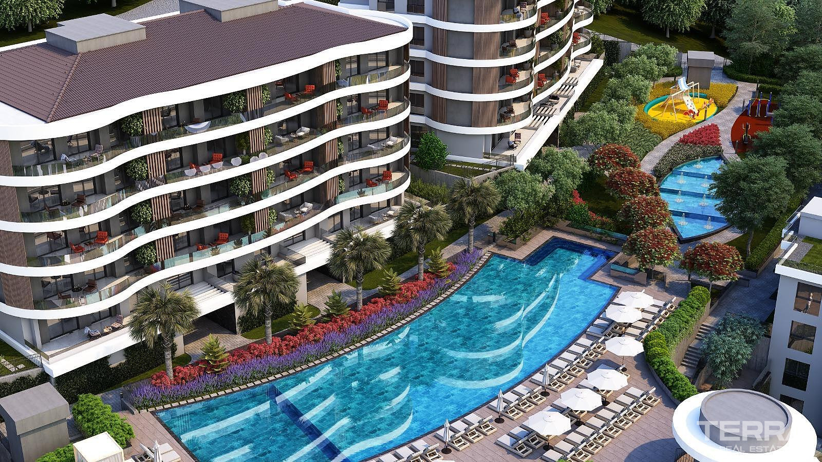 Sea View Apartments for Sale in Kuşadası, Aydın - 110295