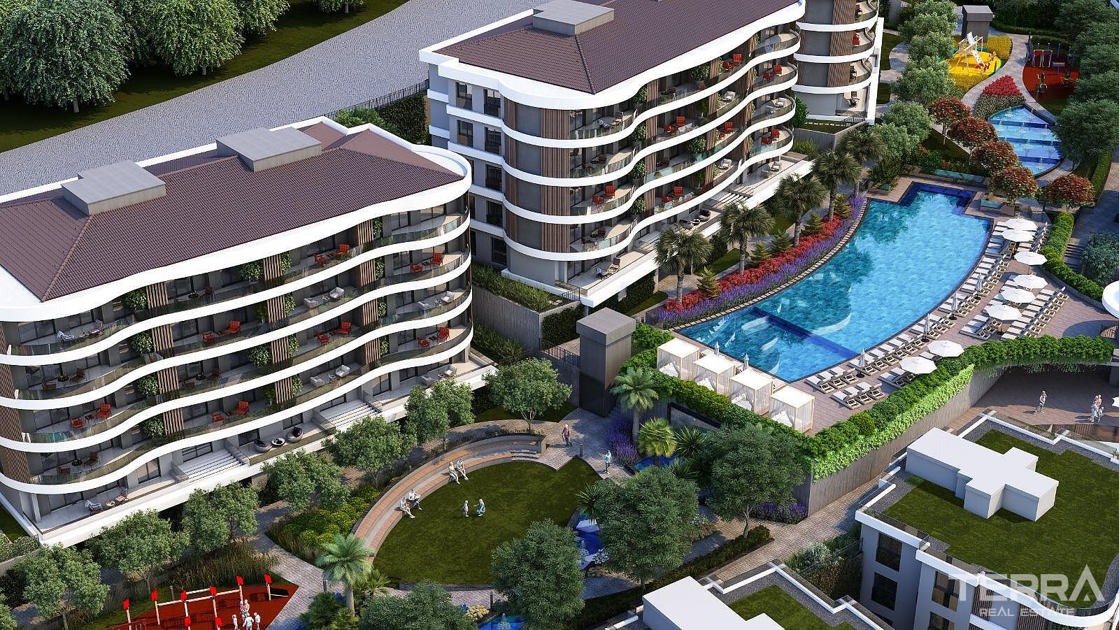 Sea View Apartments for Sale in Kuşadası, Aydın - 110301