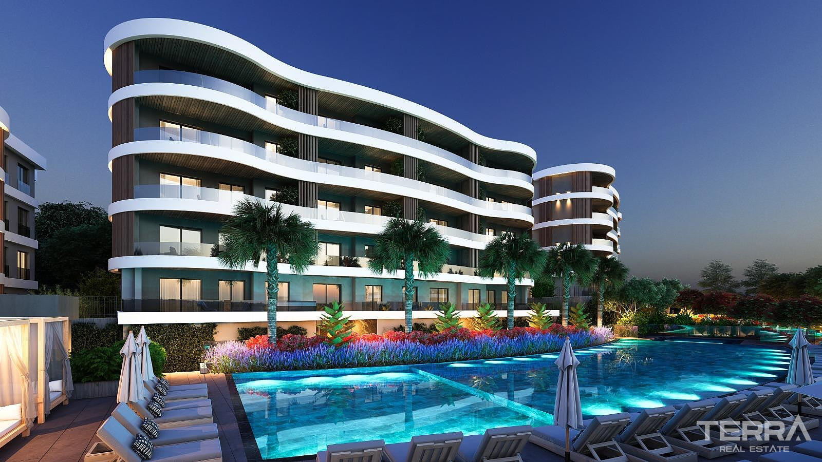 Sea View Apartments for Sale in Kuşadası, Aydın - 110307