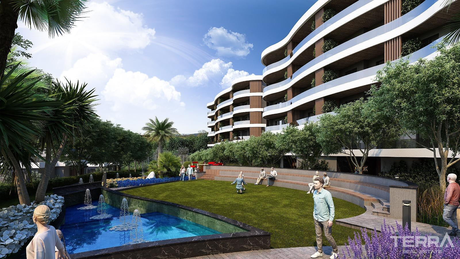 Sea View Apartments for Sale in Kuşadası, Aydın - 110320