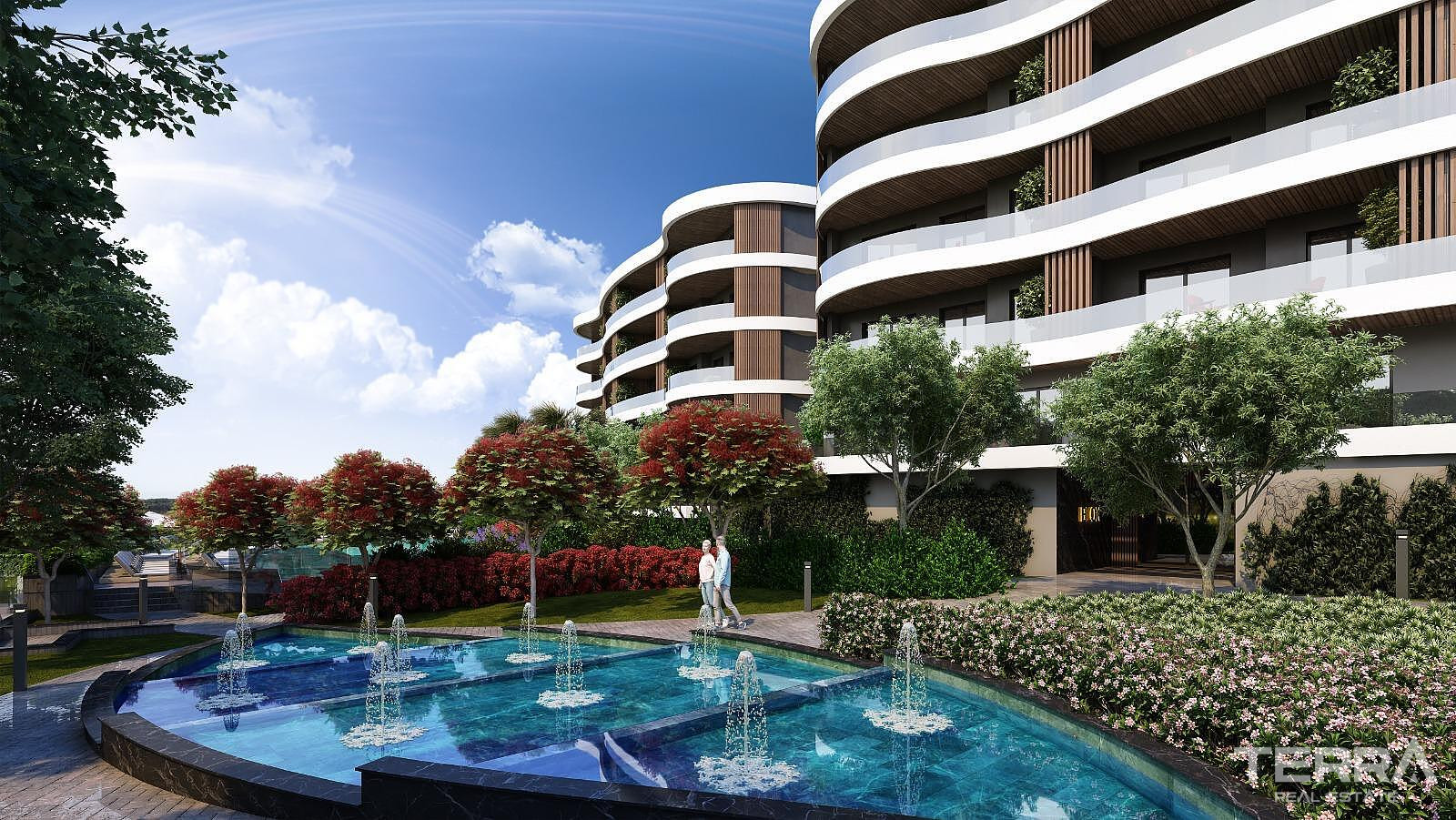 Sea View Apartments for Sale in Kuşadası, Aydın - 110324