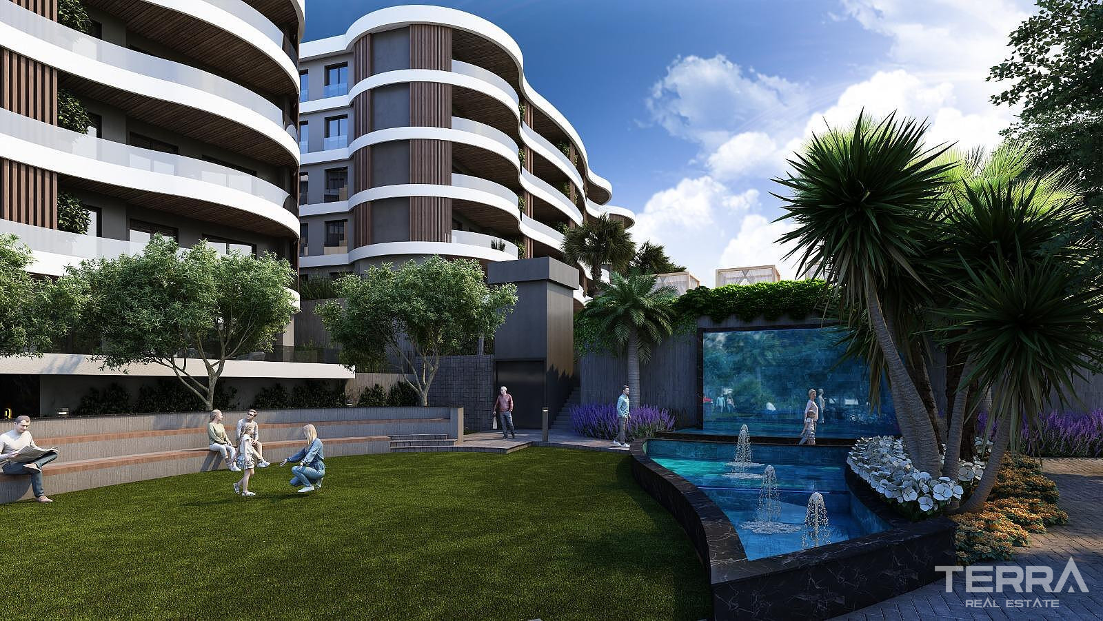 Sea View Apartments for Sale in Kuşadası, Aydın - 110326