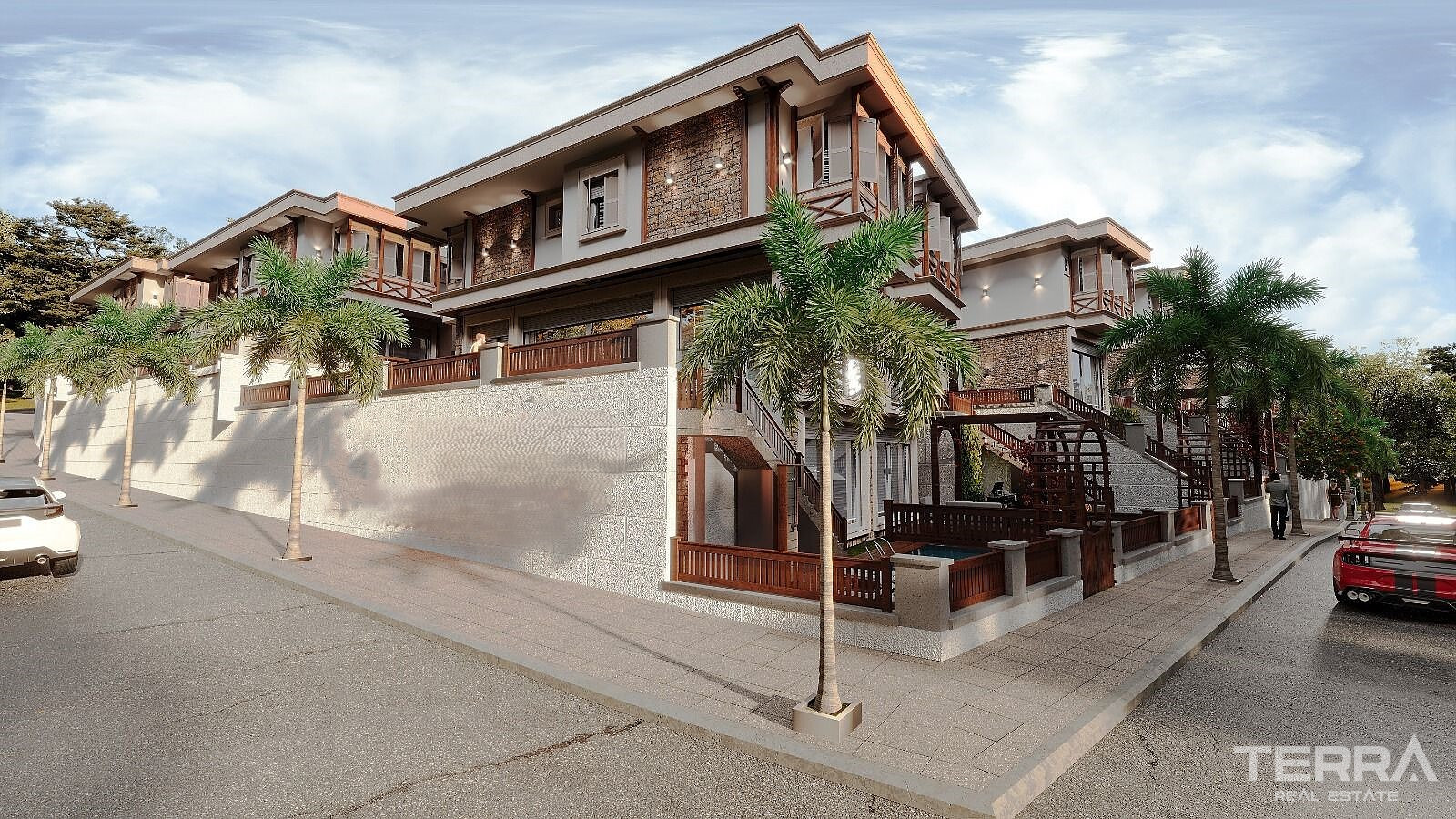 Aydın, Kuşadası'nda Güvenlikli Sitede Deniz Manzaralı Villalar - 110380