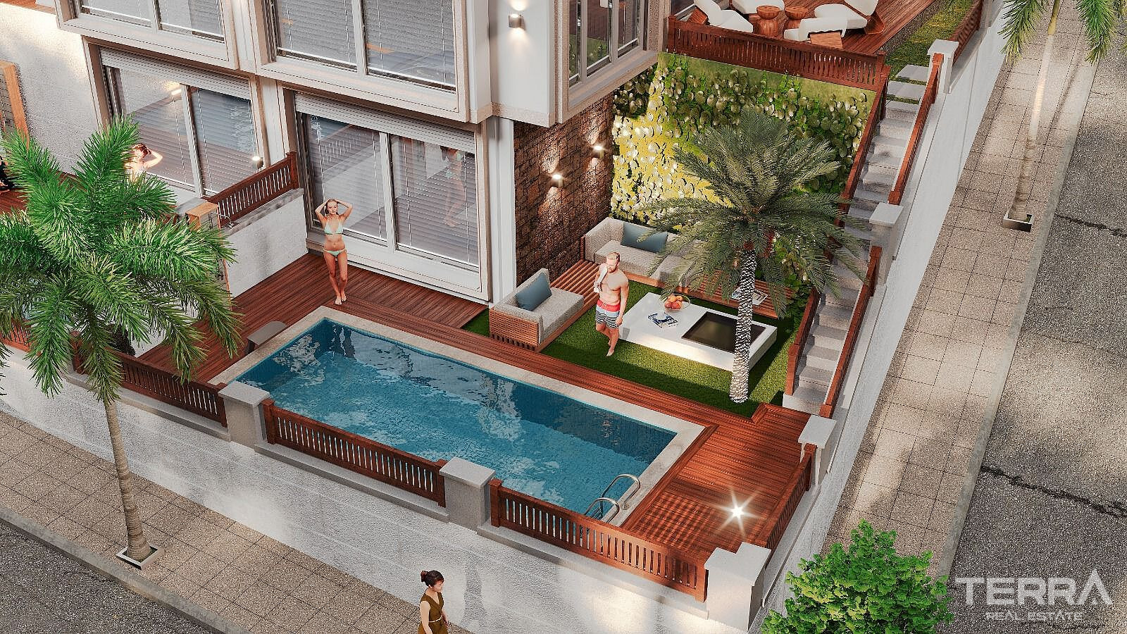 Aydın, Kuşadası'nda Güvenlikli Sitede Deniz Manzaralı Villalar - 110382