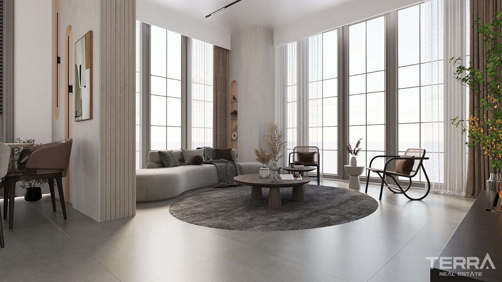 Aydın, Kuşadası'nda Güvenlikli Sitede Deniz Manzaralı Villalar - 110384