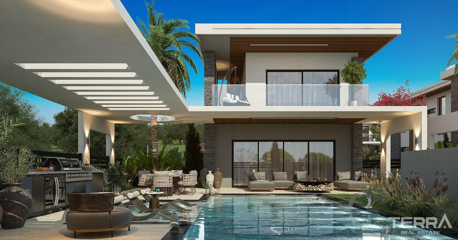 Villas for Sale with Private Pools and Terraces in Aydın, Kuşadası - 110446