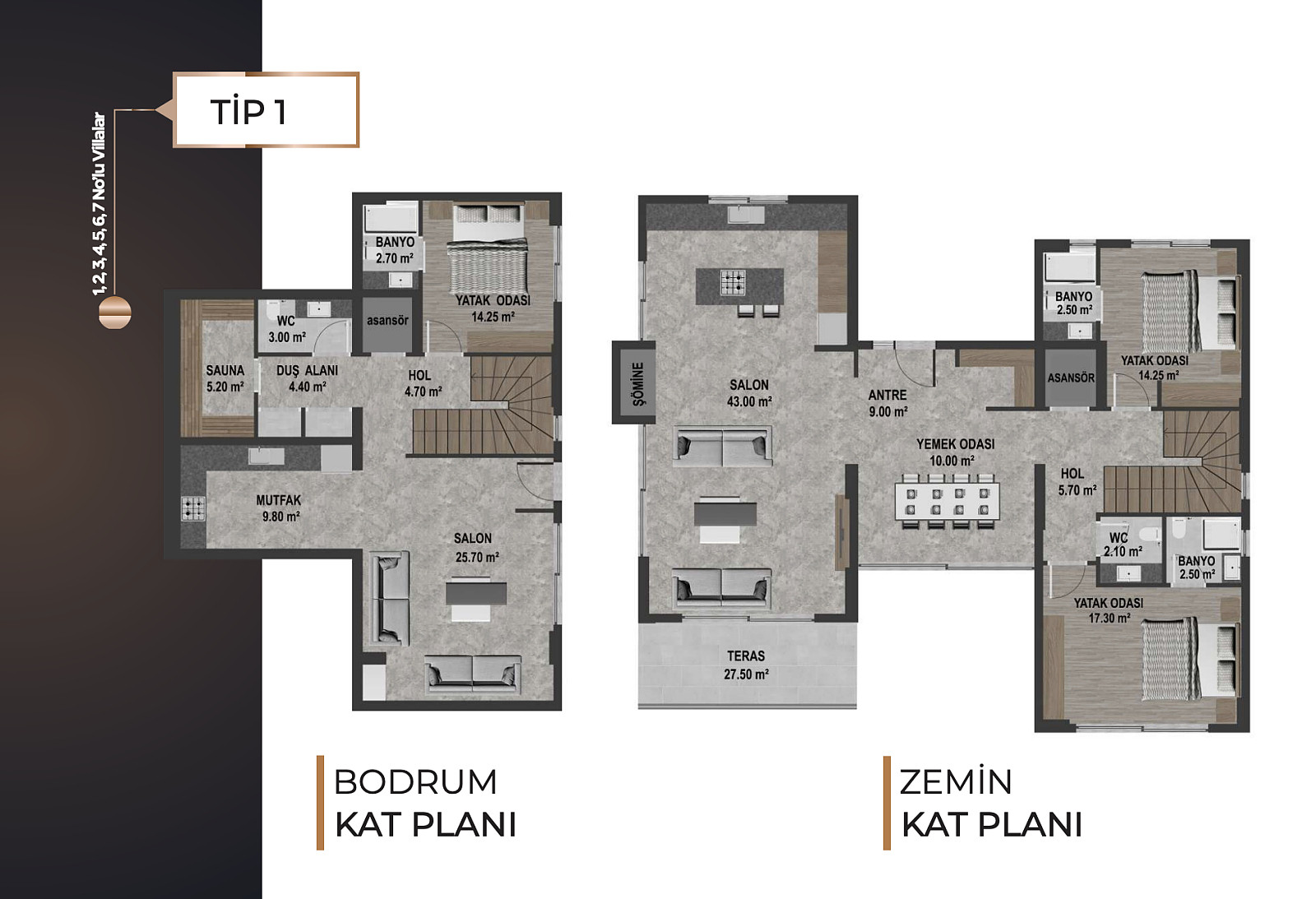 Detached Villas for Sale in Kuşadası, Aydın - 110559