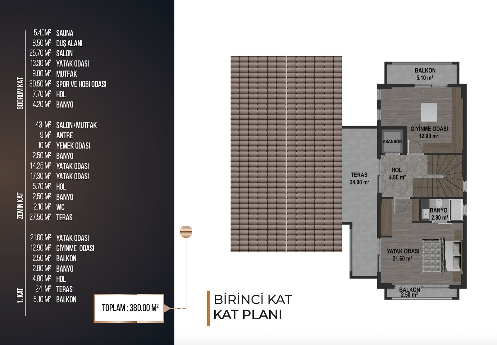 Detached Villas for Sale in Kuşadası, Aydın - 110562
