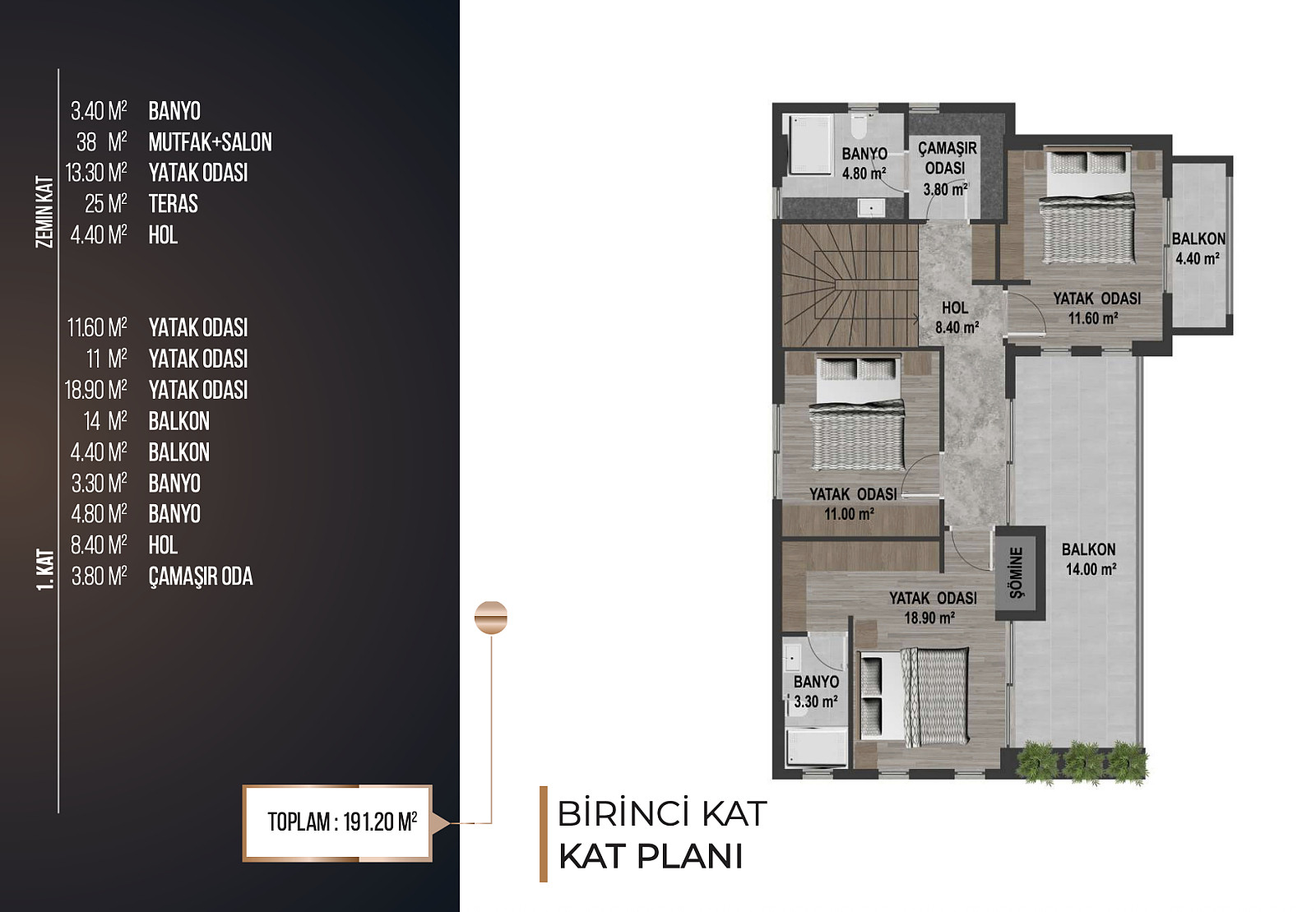 Detached Villas for Sale in Kuşadası, Aydın - 110564