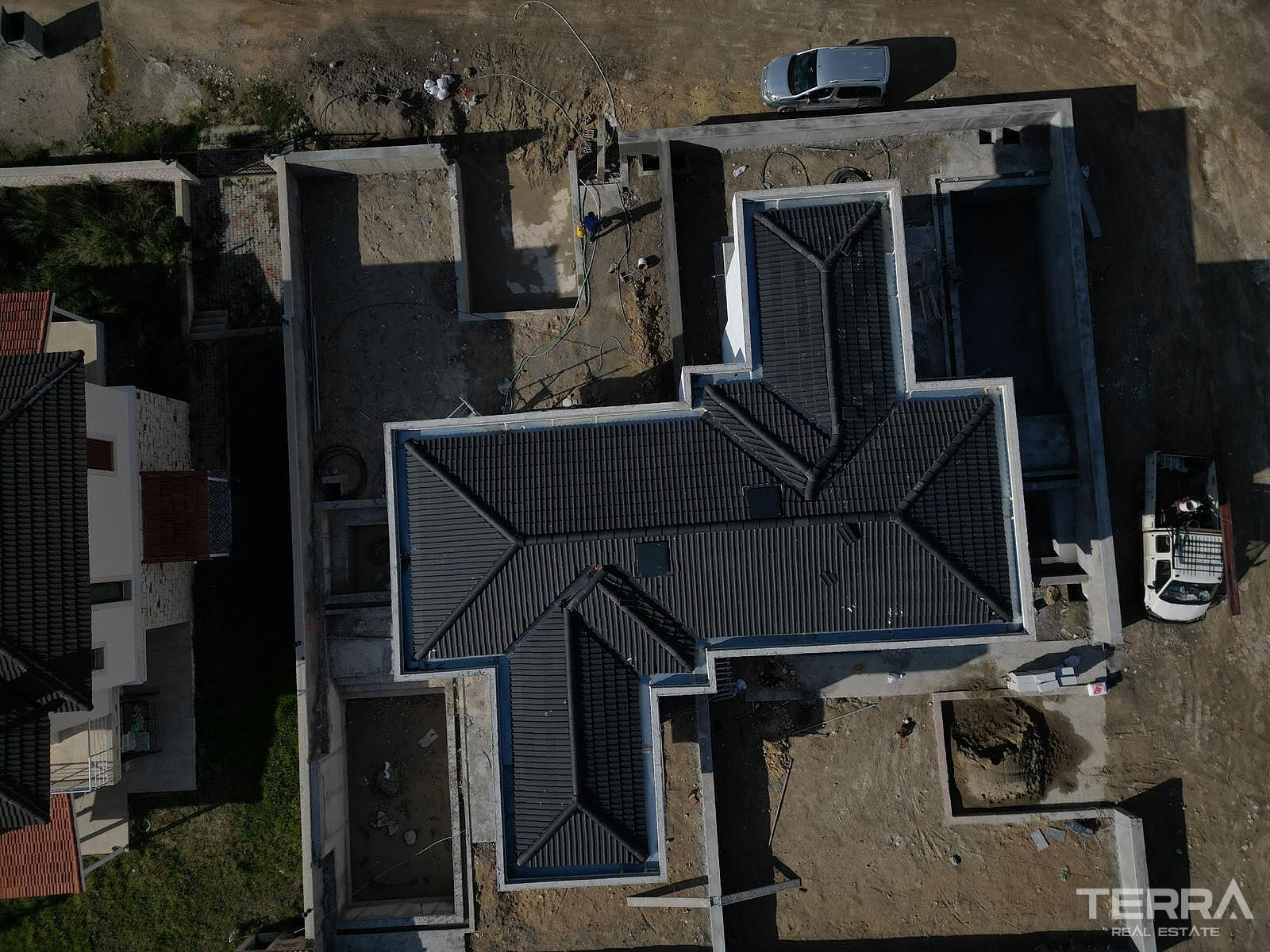 Twin Villas for Sale with Private Pools in İzmir, Çeşme - 110825