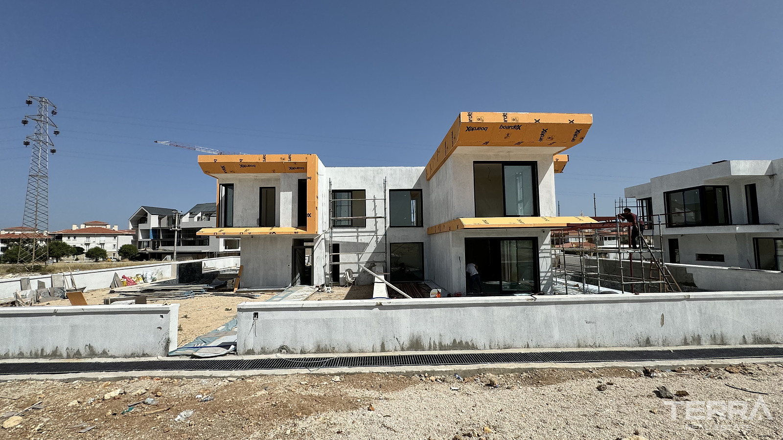 Twin Villas for Sale with Private Pools in İzmir, Çeşme - 110827