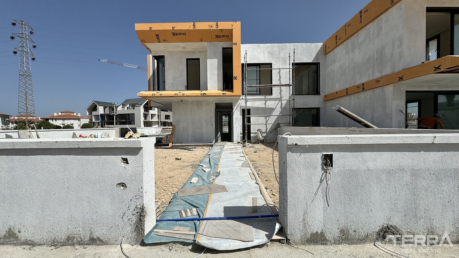 Twin Villas for Sale with Private Pools in İzmir, Çeşme - 110829
