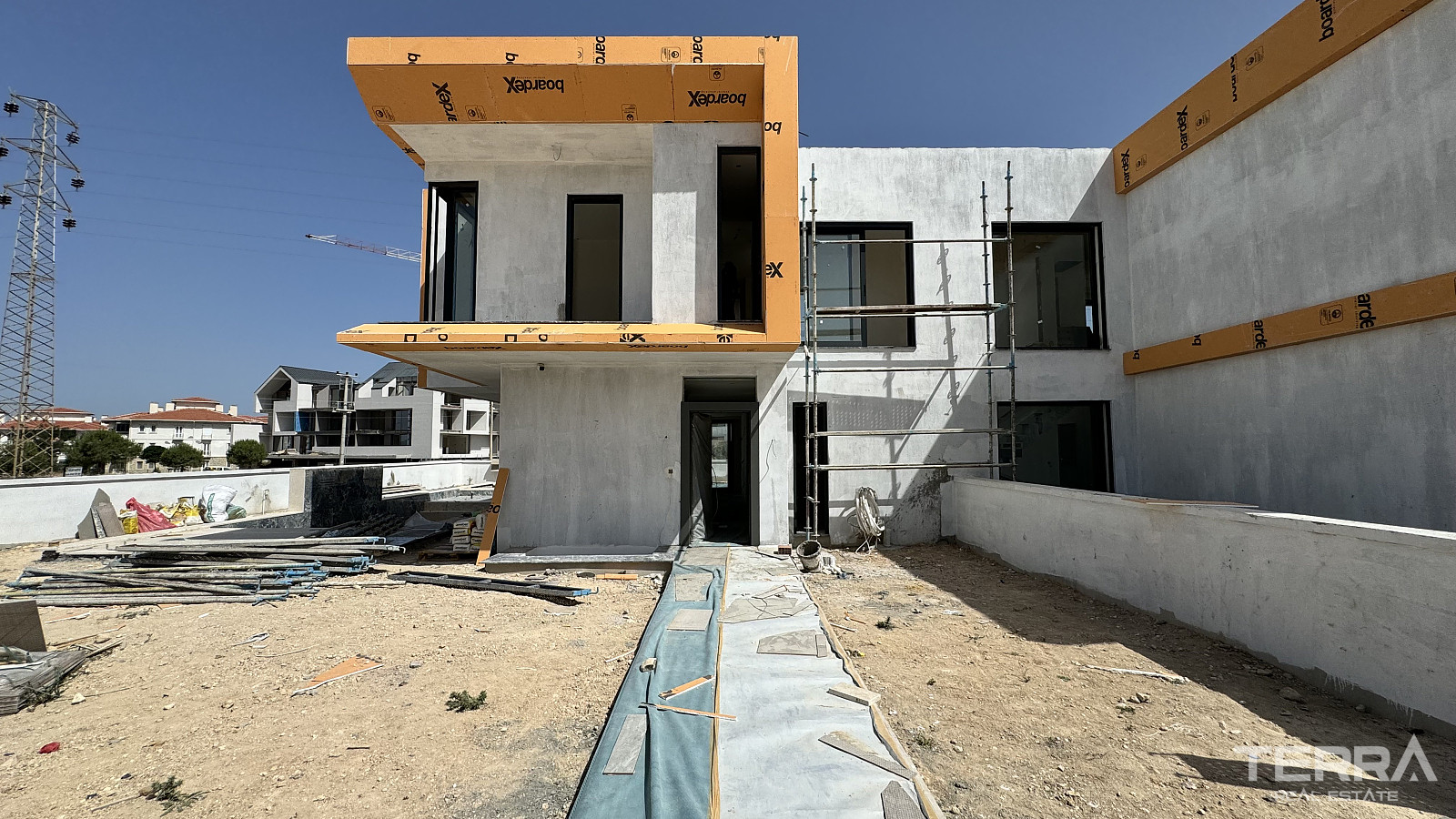 Twin Villas for Sale with Private Pools in İzmir, Çeşme - 110830