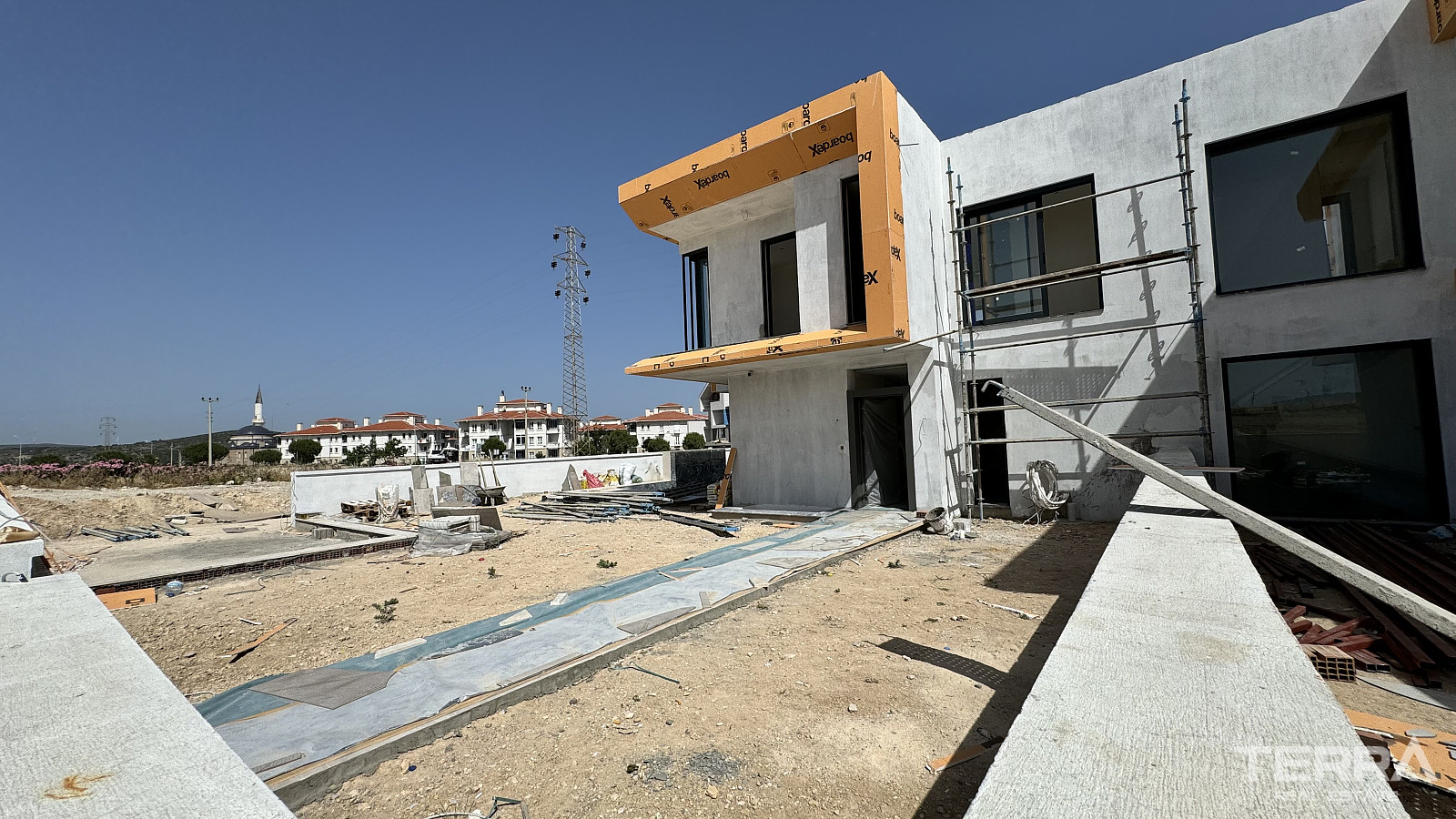 Twin Villas for Sale with Private Pools in İzmir, Çeşme - 110831
