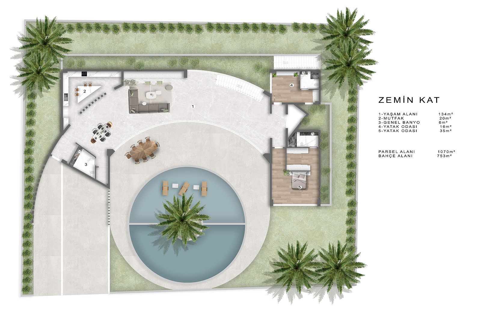 Villa with Pool for Sale in Çeşme, İzmir - 110878