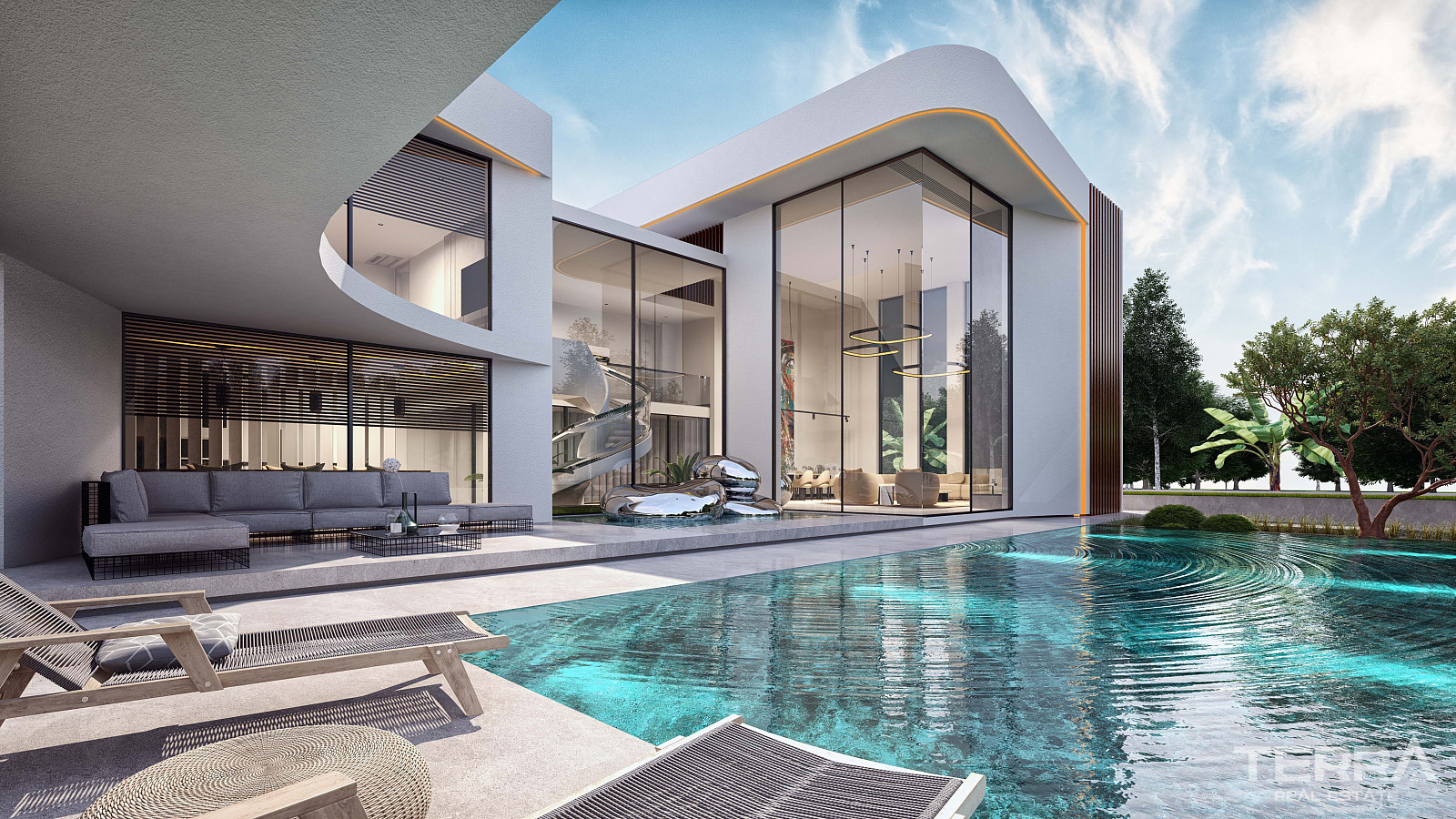 Villa with Pool and Garden for Sale in Çeşme, İzmir - 110881