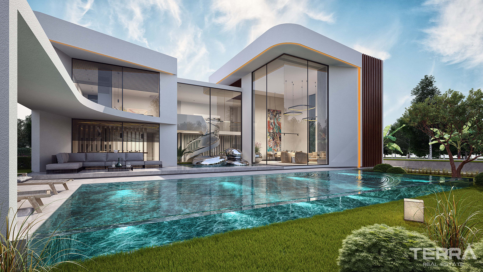 Villa with Pool and Garden for Sale in Çeşme, İzmir - 110882