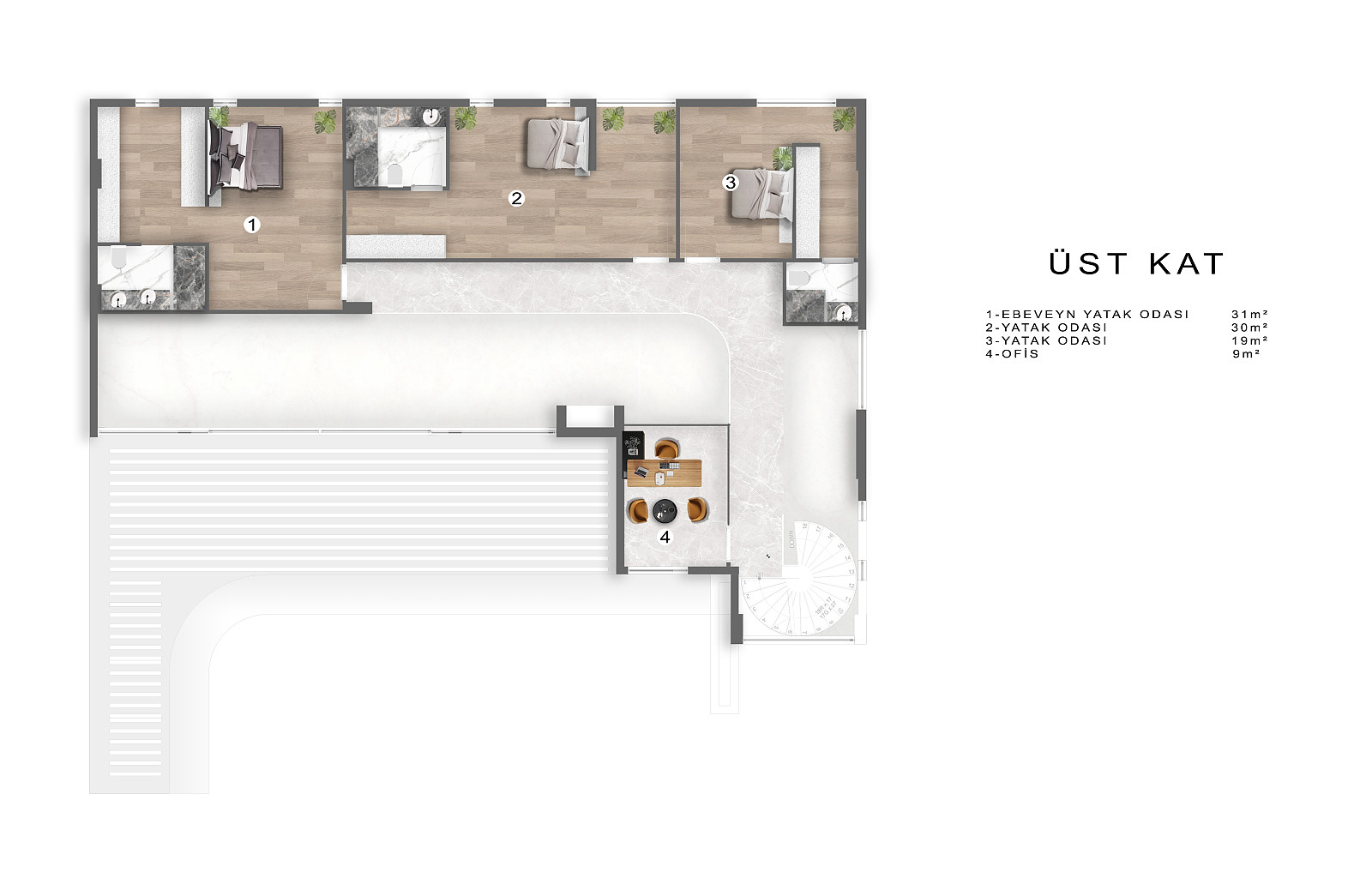 Villa with Pool for Sale in Çeşme, İzmir - 111048