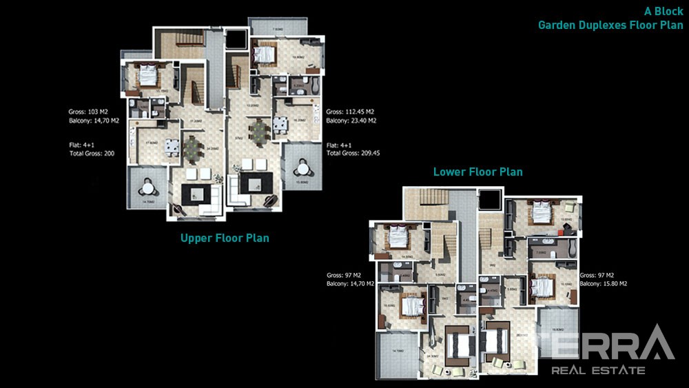 Granada Residence Luxury Apartments for Sale in Alanya Kargıcak - 5897