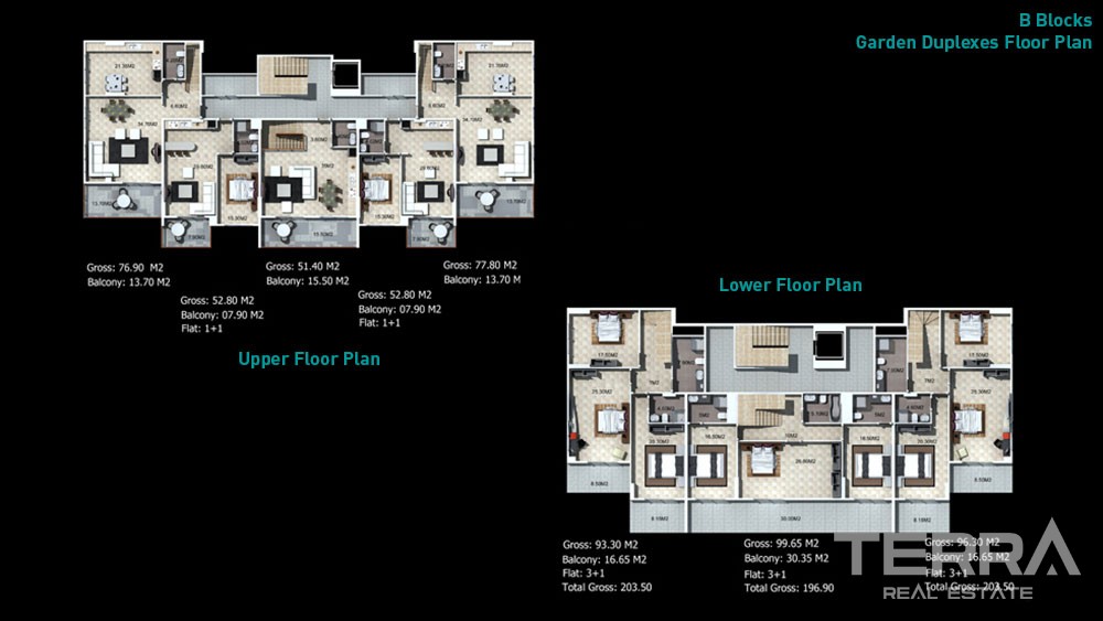 Granada Residence Luxury Apartments for Sale in Alanya Kargıcak - 5898