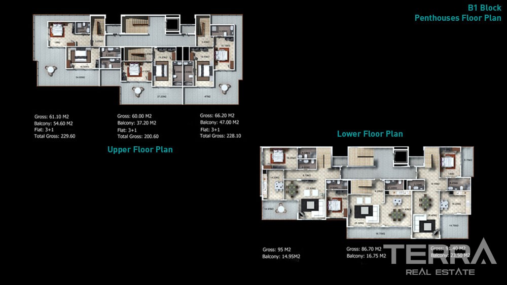 Granada Residence Luxury Apartments for Sale in Alanya Kargıcak - 5904
