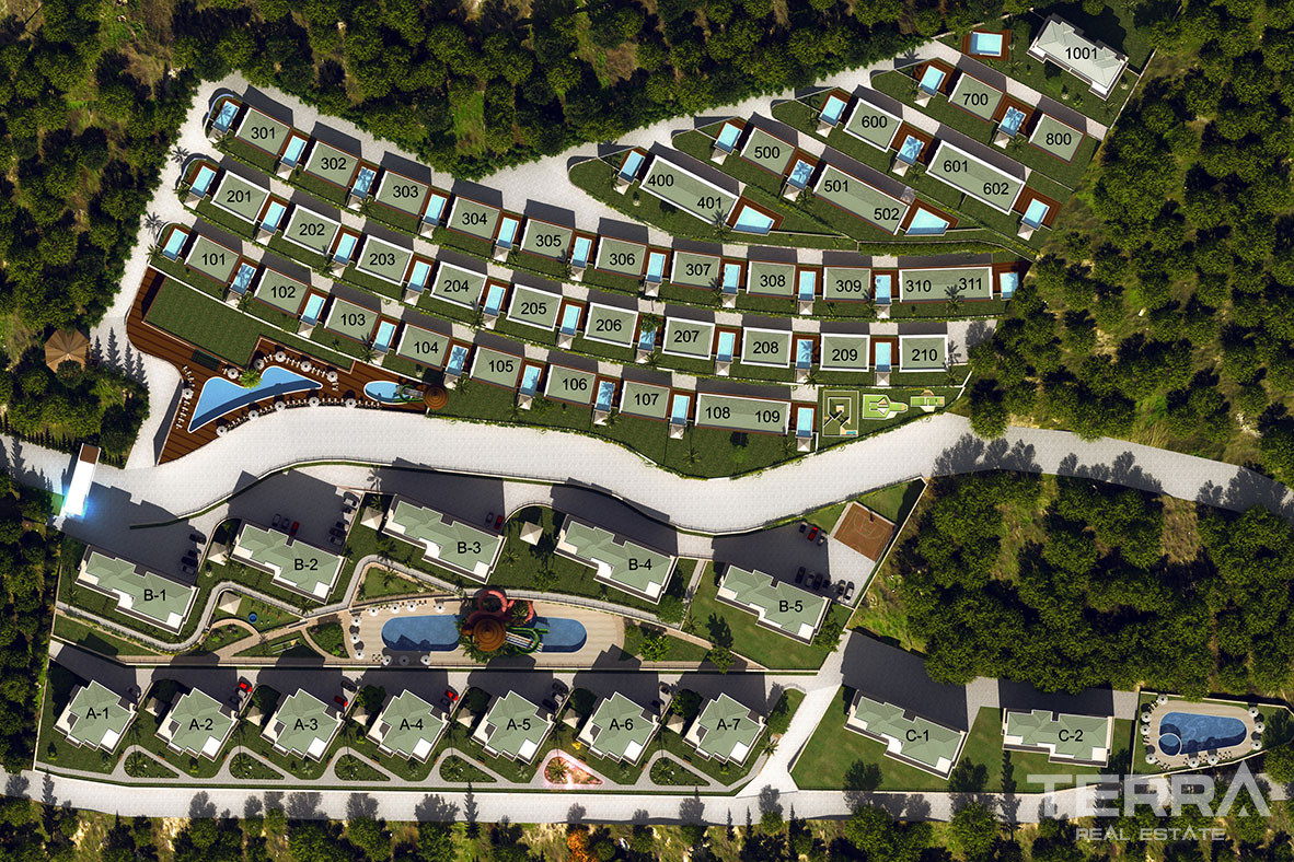 Granada Residence Luxury Apartments for Sale in Alanya Kargıcak - 100584