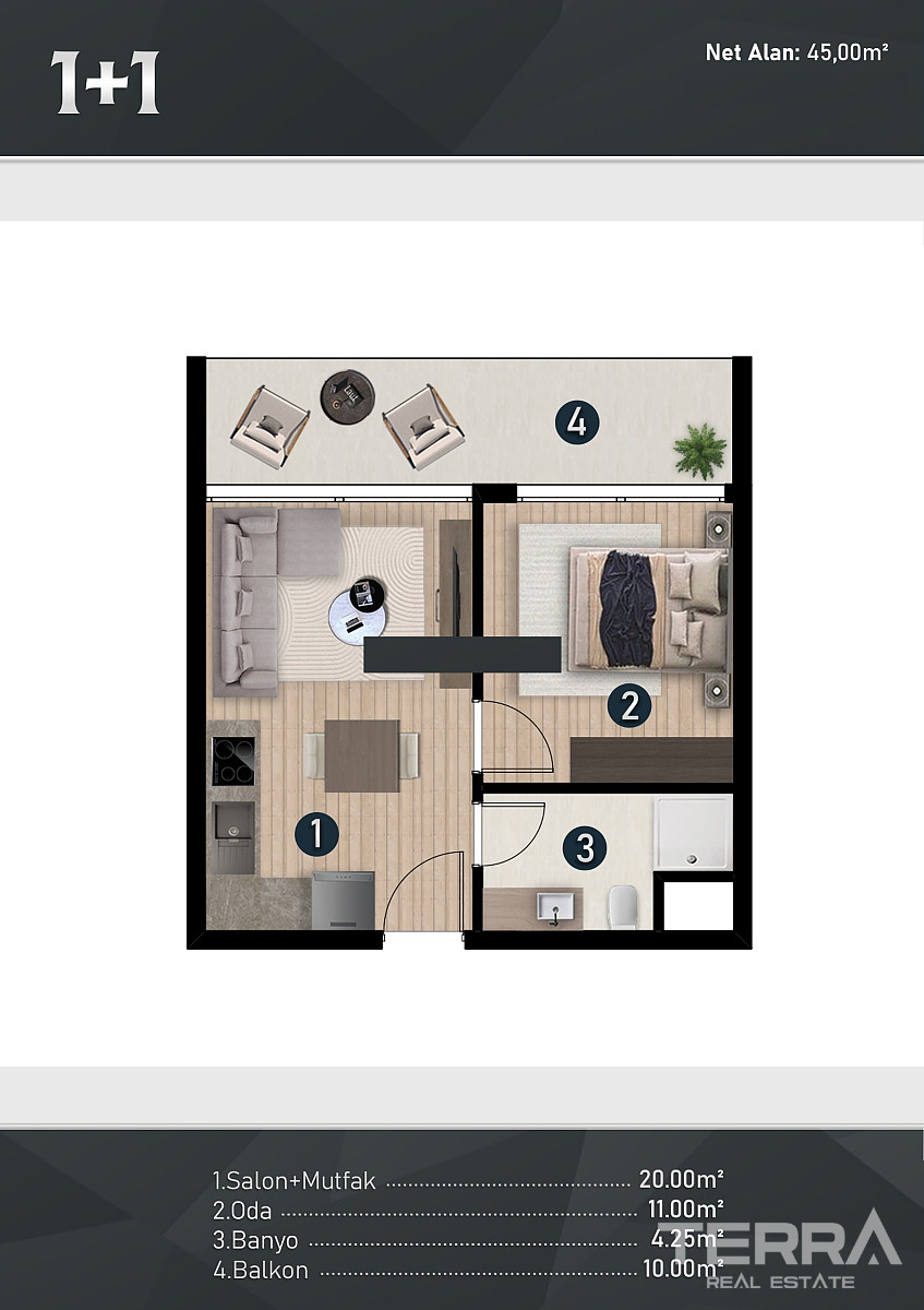Investment Apartments for Sale in İzmir, Buca - 111309
