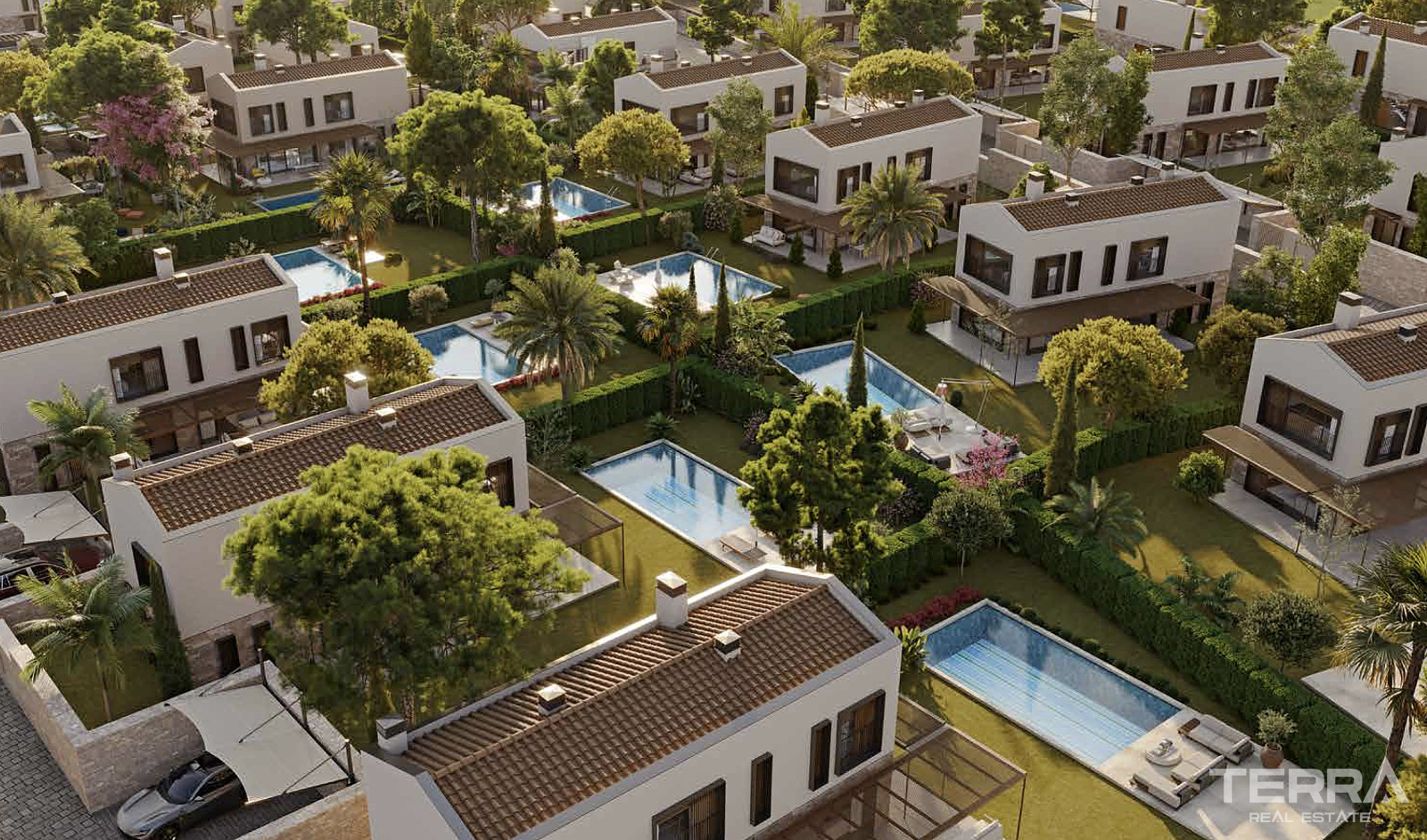 Villas for Sale with Private Pools in İzmir, Çeşme - 111441