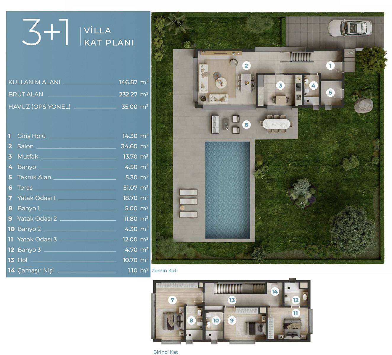 Villas for Sale with Private Pools in İzmir, Çeşme - 111457