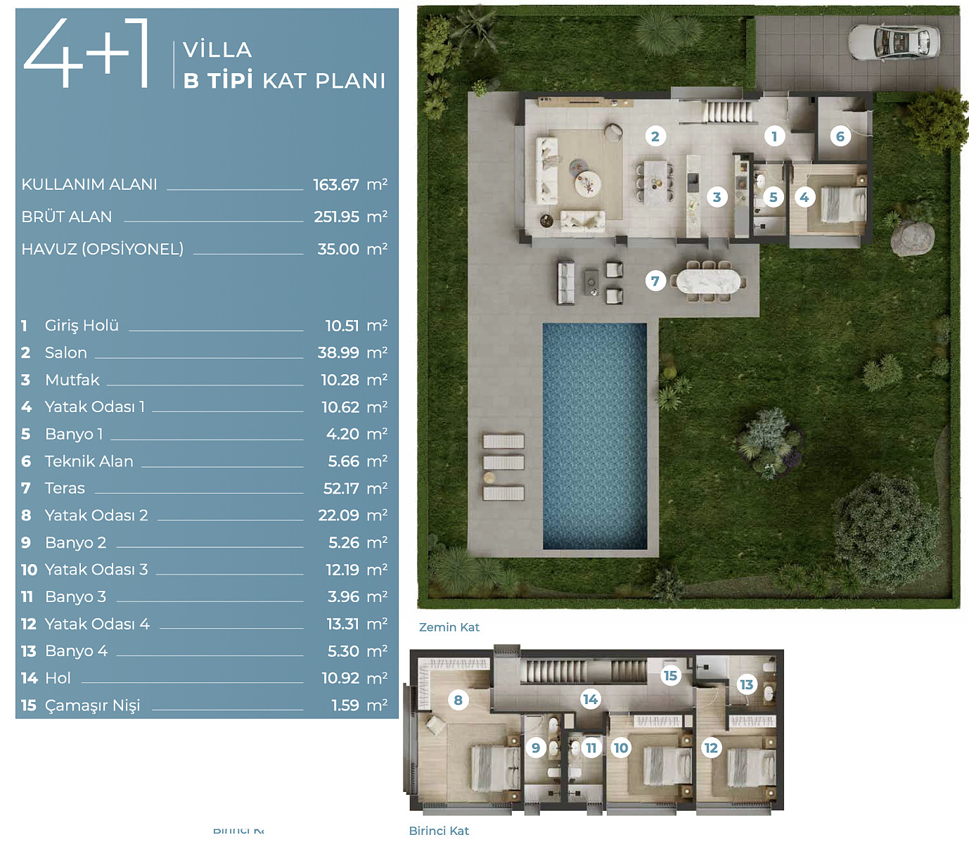 Villas for Sale with Private Pools in İzmir, Çeşme - 111461