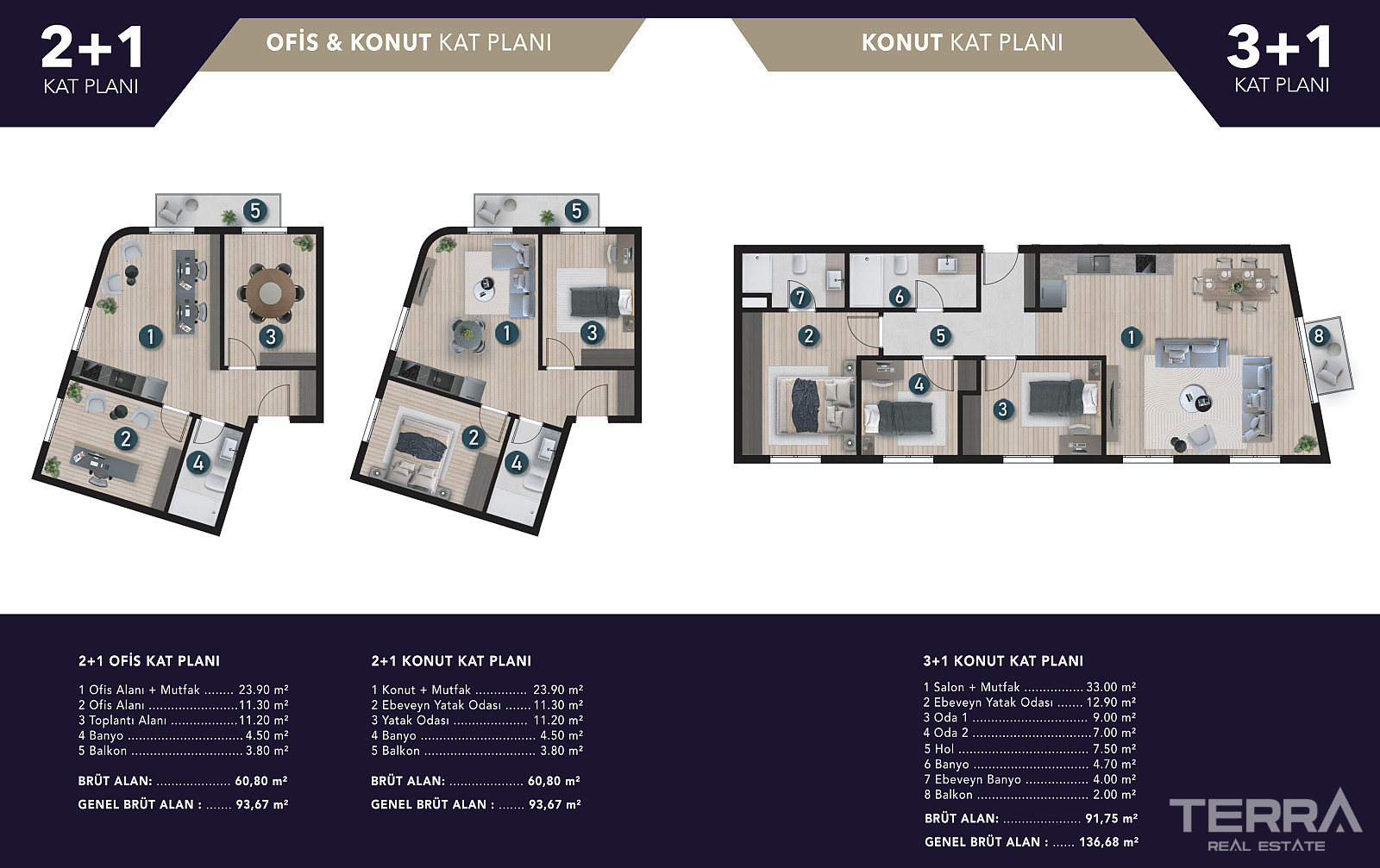 Sea View Apartments for Sale in Konak, İzmir, Turkey - 111545