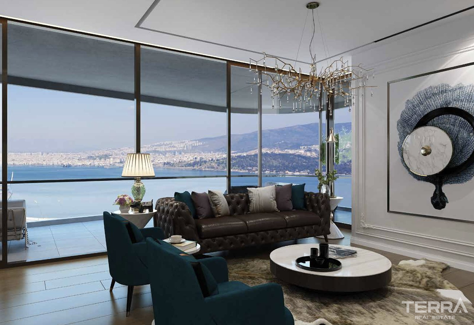 Sea View Apartments for Sale in İzmir, Konak - 111571