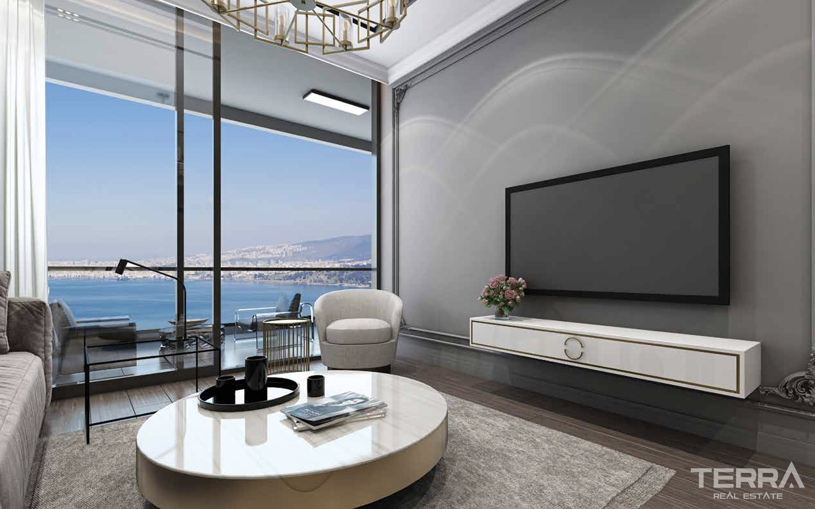 Sea View Apartments for Sale in İzmir, Konak - 111574