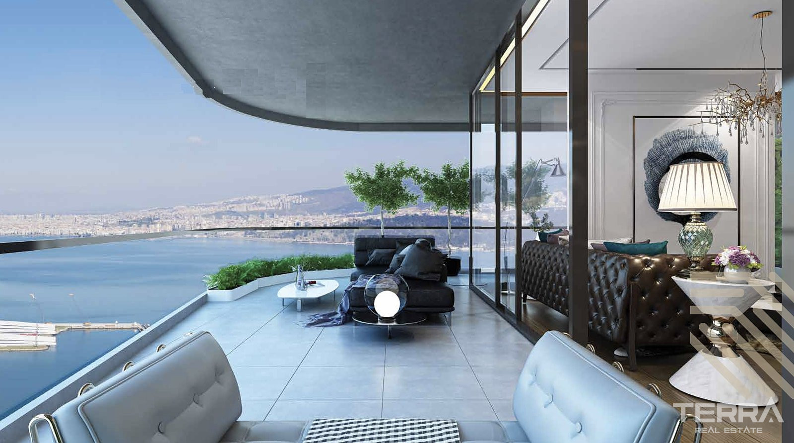 Sea View Apartments for Sale in İzmir, Konak - 111575