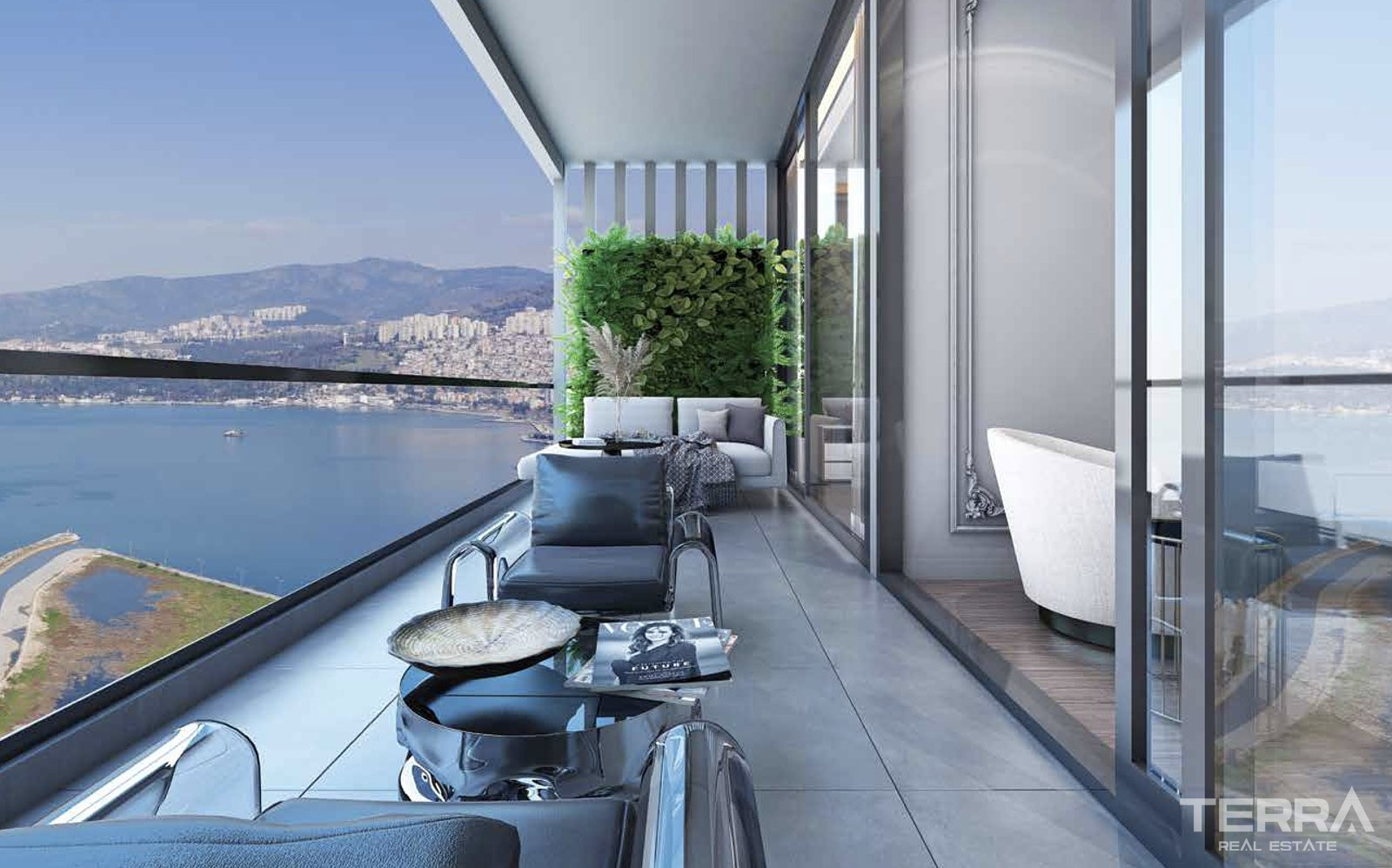 Sea View Apartments for Sale in İzmir, Konak - 111576