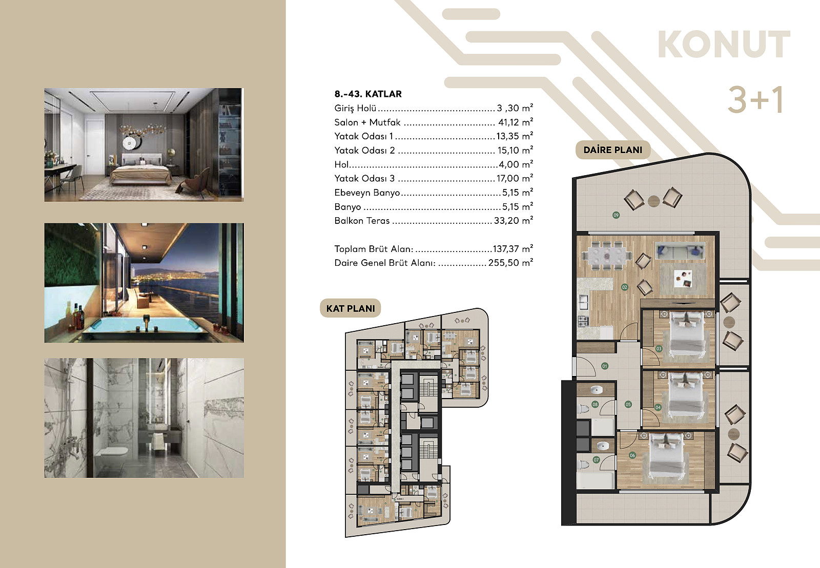 Sea View Apartments for Sale in İzmir, Konak - 111580