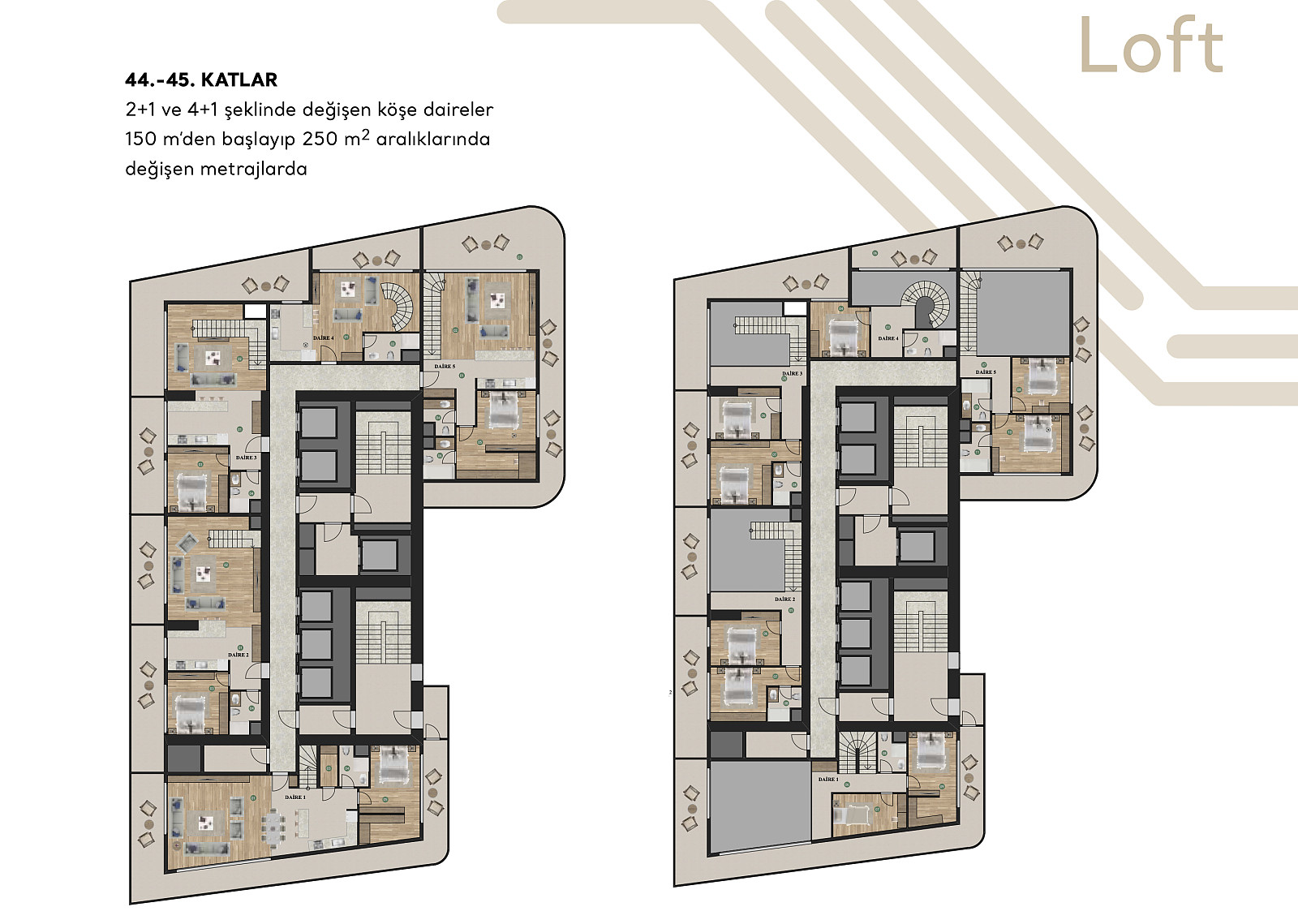 Sea View Apartments for Sale in İzmir, Konak - 111581