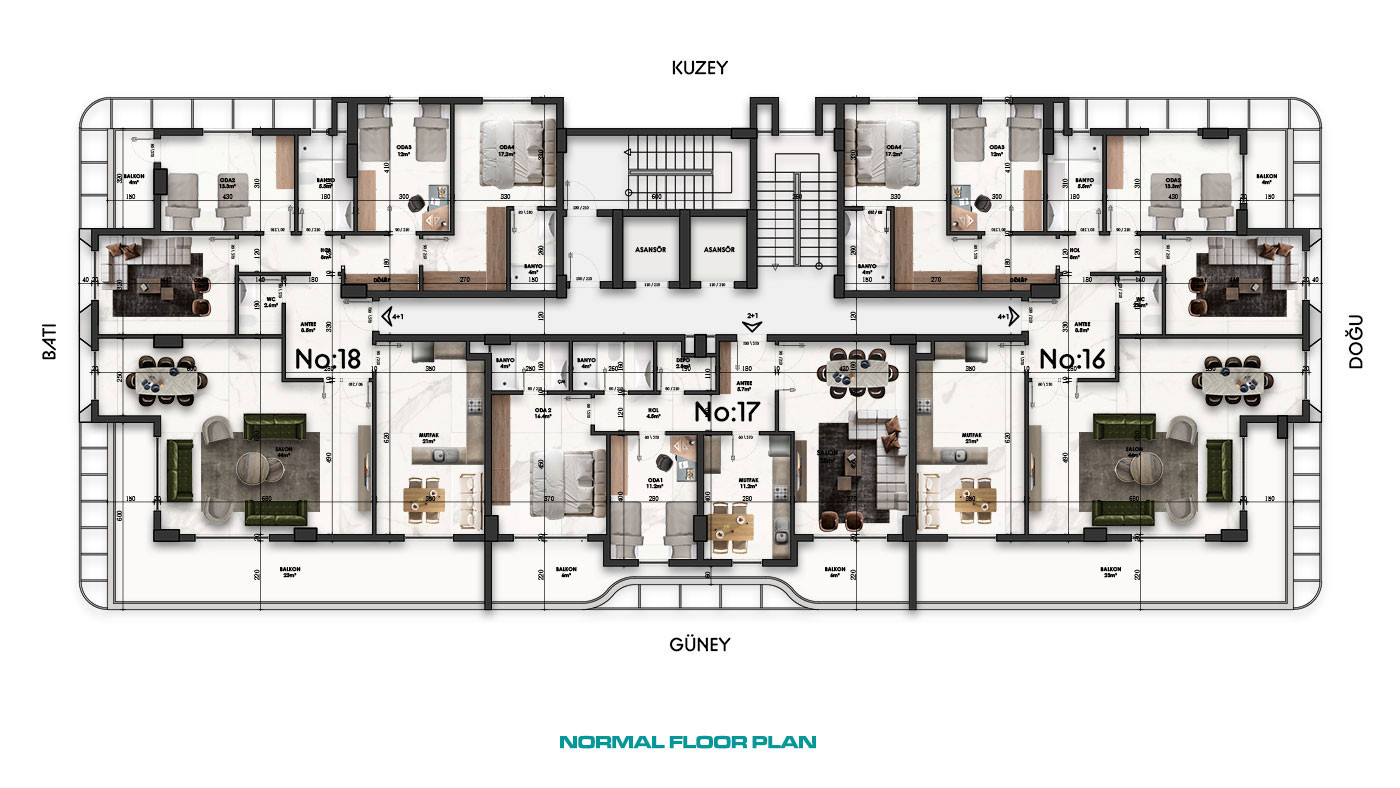 Central Apartments for Sale in Alanya, Turkey - 111592