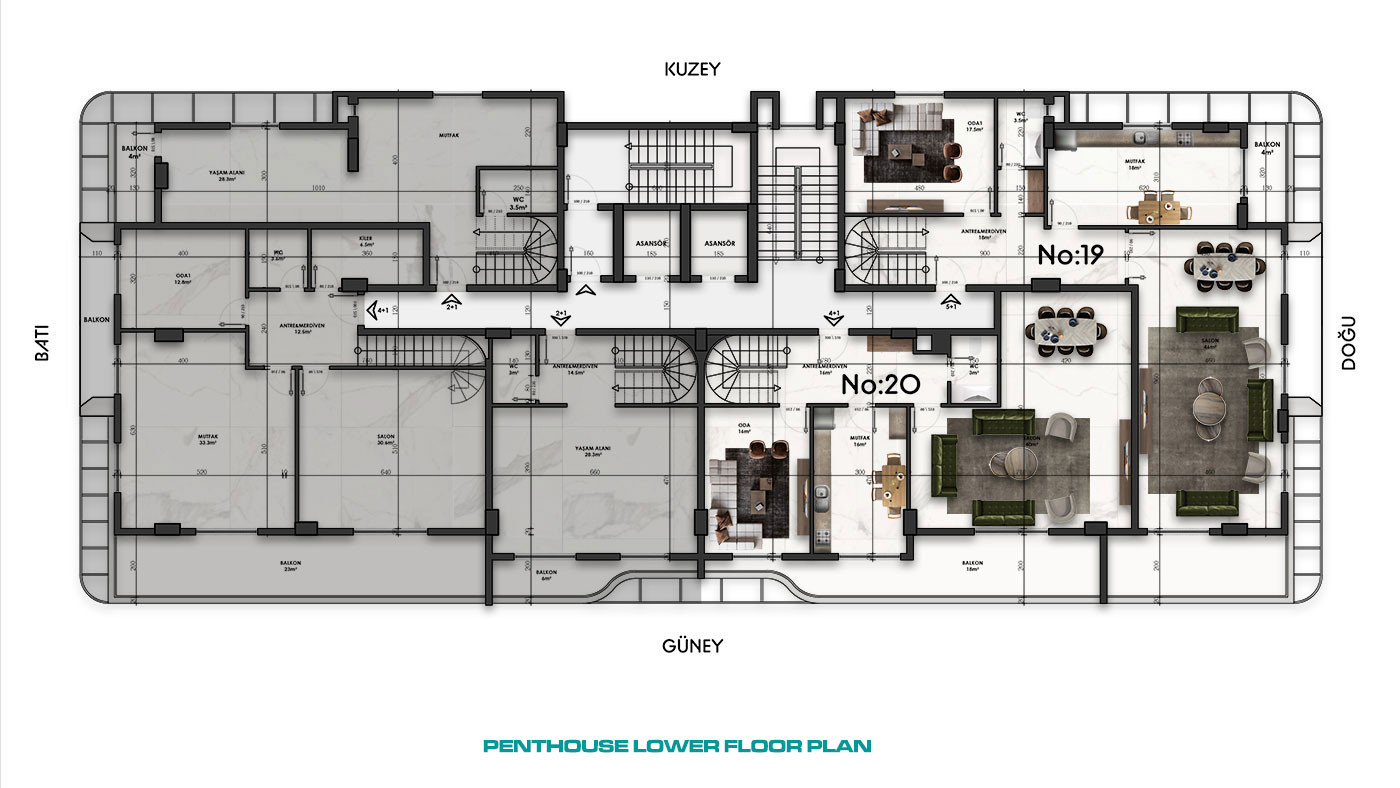 Central Apartments for Sale in Alanya, Turkey - 111593