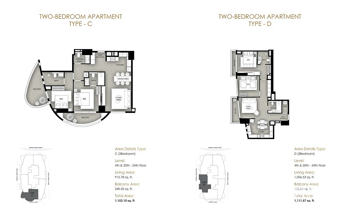 Ready-to-Move-in Apartments for Sale in Dubai Marina, UAE - 111657