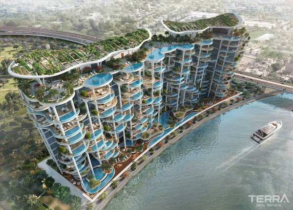 Dubai Al Safa'da Özel Havuzlu ve Bahçeli Satılık Lüks Daireler