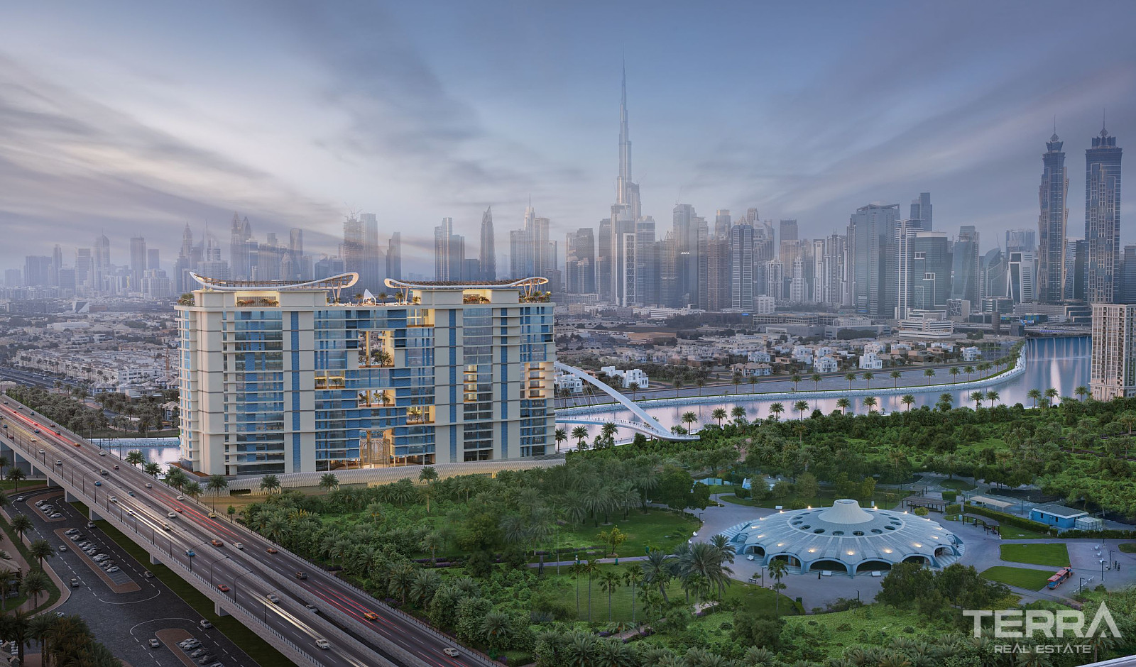 Dubai Al Safa'da Özel Havuzlu ve Bahçeli Satılık Lüks Daireler - 111764