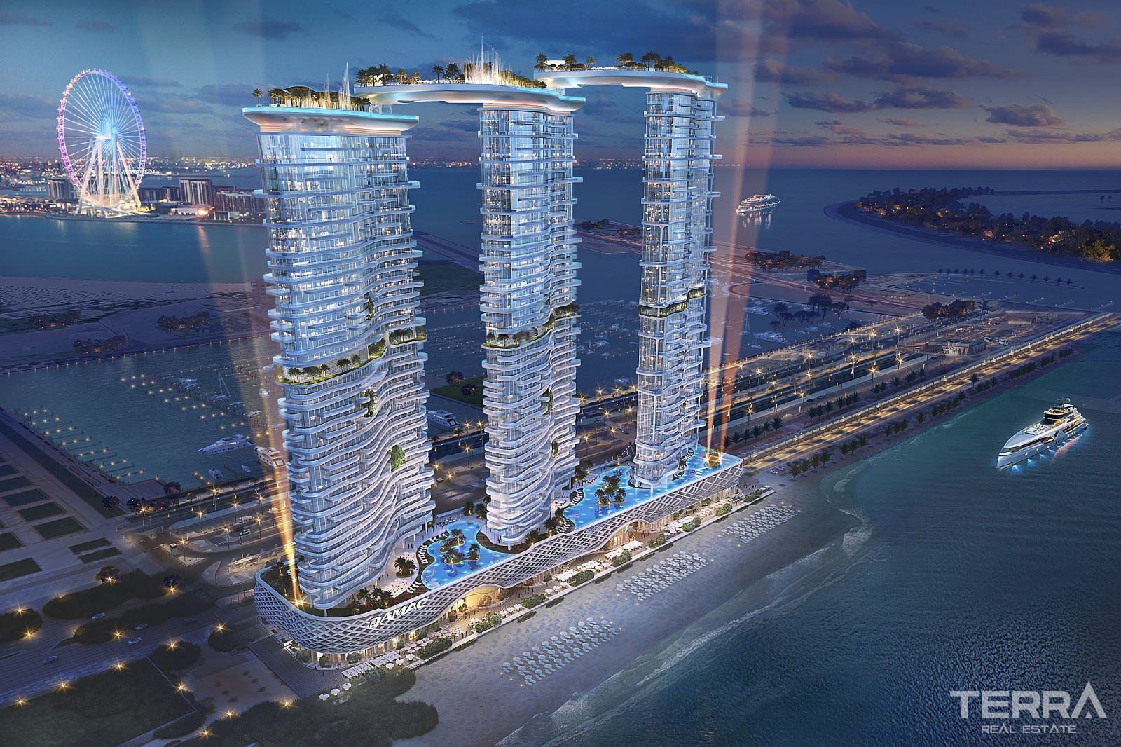 Lyxlägenheter precis vid vattnet i exklusiva Dubai Harbour - 111793