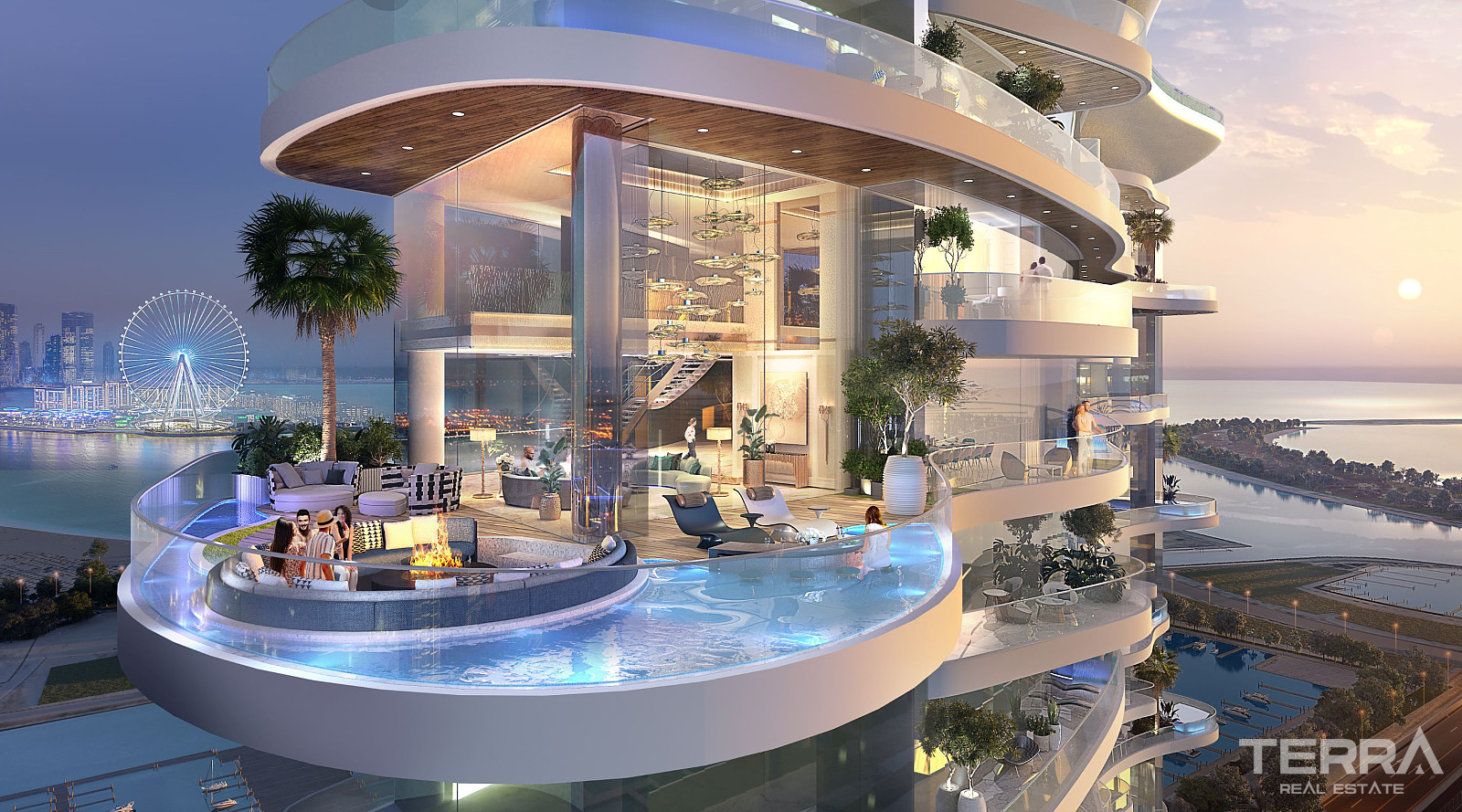 Lyxlägenheter precis vid vattnet i exklusiva Dubai Harbour - 111794