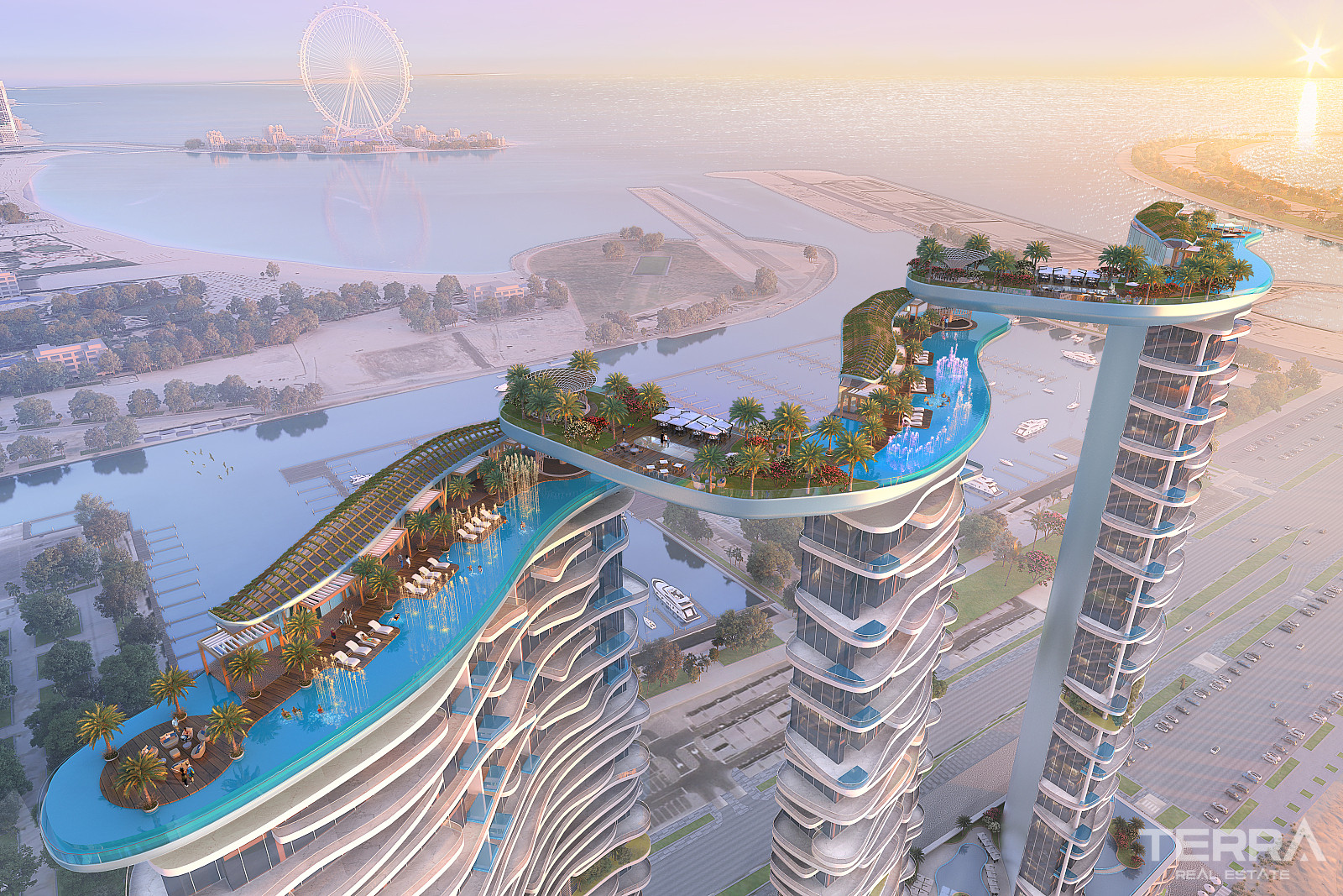 Lyxlägenheter precis vid vattnet i exklusiva Dubai Harbour - 111796