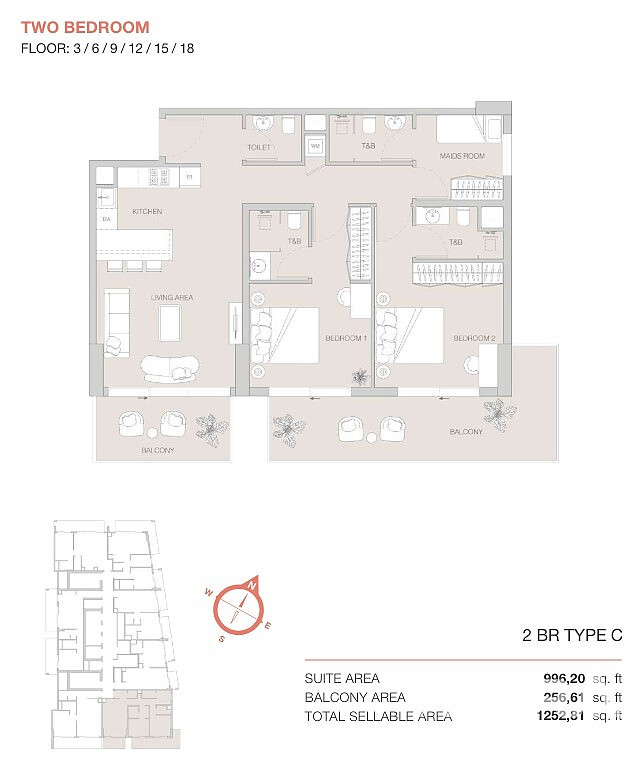 Møblerede ejerlejligheder til salg i Dubai Jumeirah Village Triangle - 112125